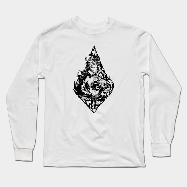 IX - KUJA(B/W) Long Sleeve T-Shirt by kowanp